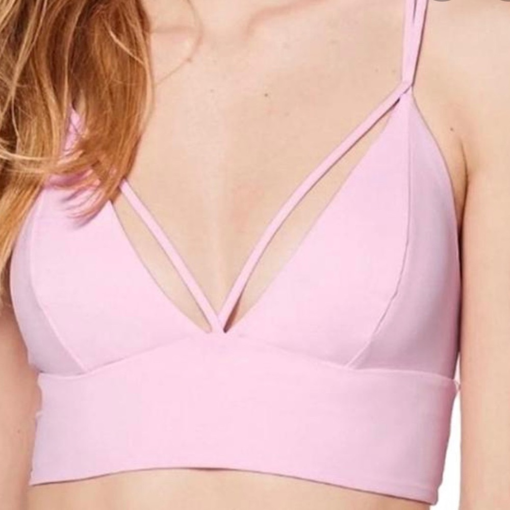 Lululemon Pushing Limits Bra Light Pink